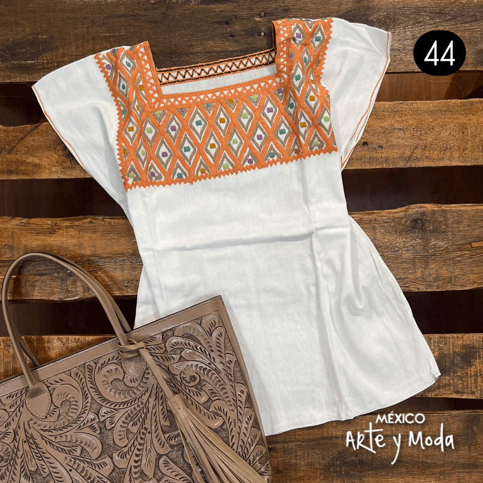 Blusa Rombos - MÉXICO ARTE Y MODA - Blusa Bordada