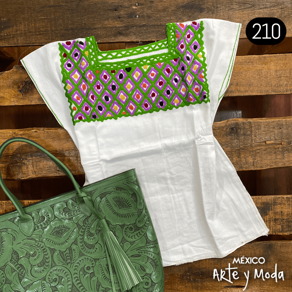 Blusa Rombos - MÉXICO ARTE Y MODA - Blusa Bordada