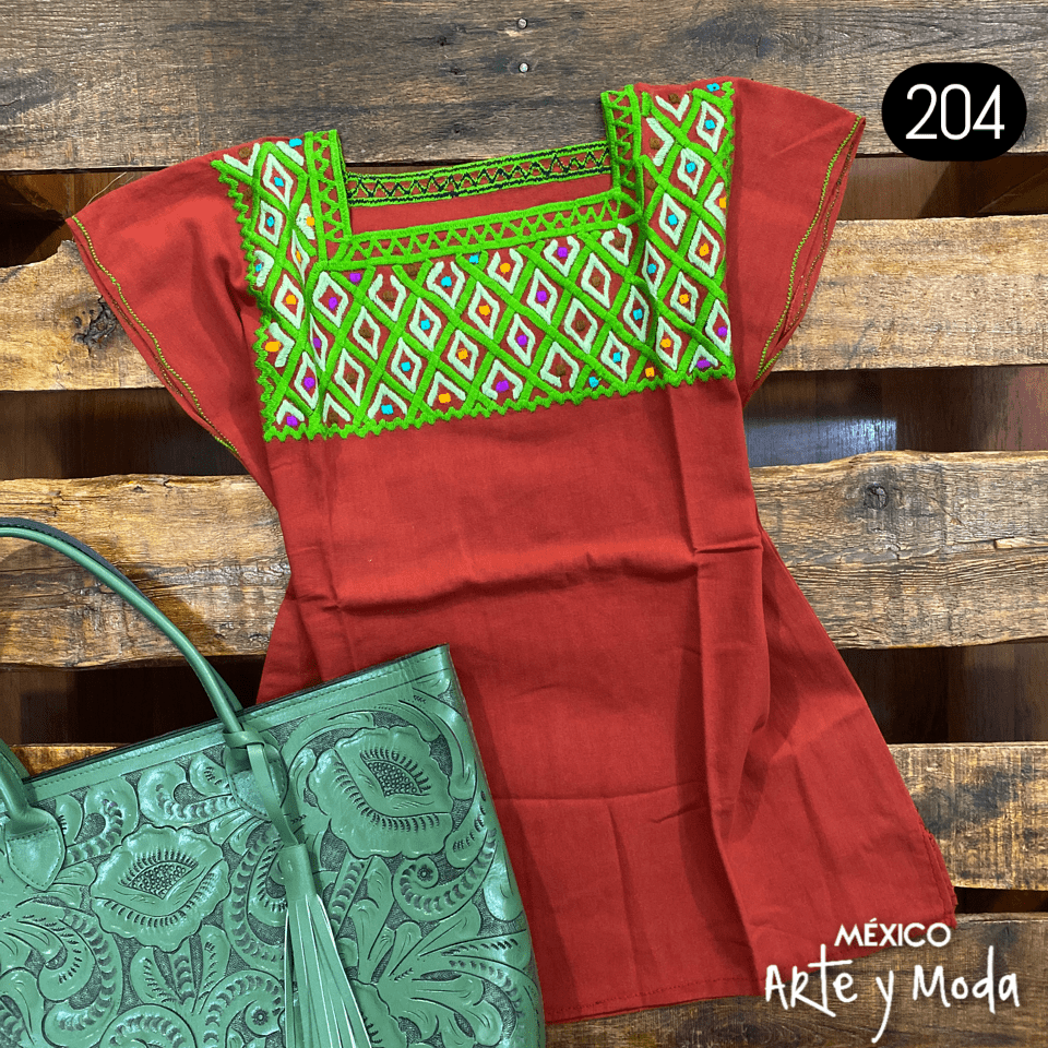 Blusa Rombos - MÉXICO ARTE Y MODA - Blusa Bordada