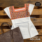 Blusa Rombos - MÉXICO ARTE Y MODA - Blusa Bordada