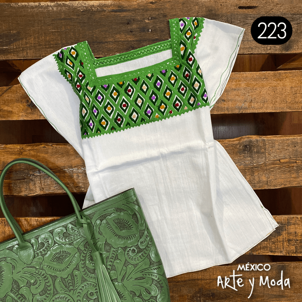 Blusa Rombos - MÉXICO ARTE Y MODA - Blusa Bordada