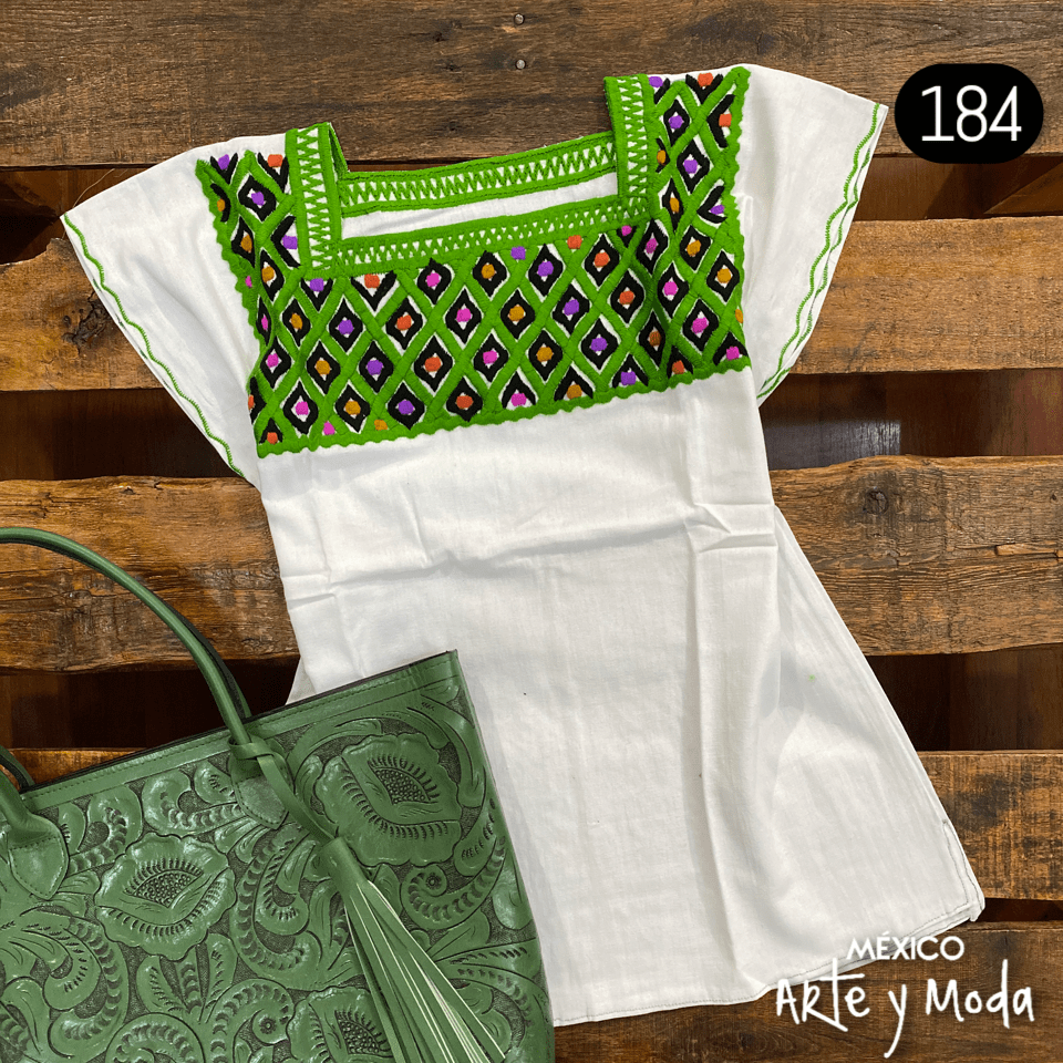 Blusa Rombos - MÉXICO ARTE Y MODA - Blusa Bordada
