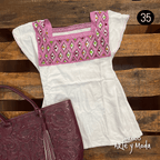 Blusa Rombos - MÉXICO ARTE Y MODA - Blusa Bordada