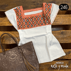 Blusa Rombos - MÉXICO ARTE Y MODA - Blusa Bordada