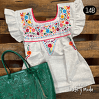 Blusa Tehuacan Moderna - MÉXICO ARTE Y MODA - Blusa Bordada