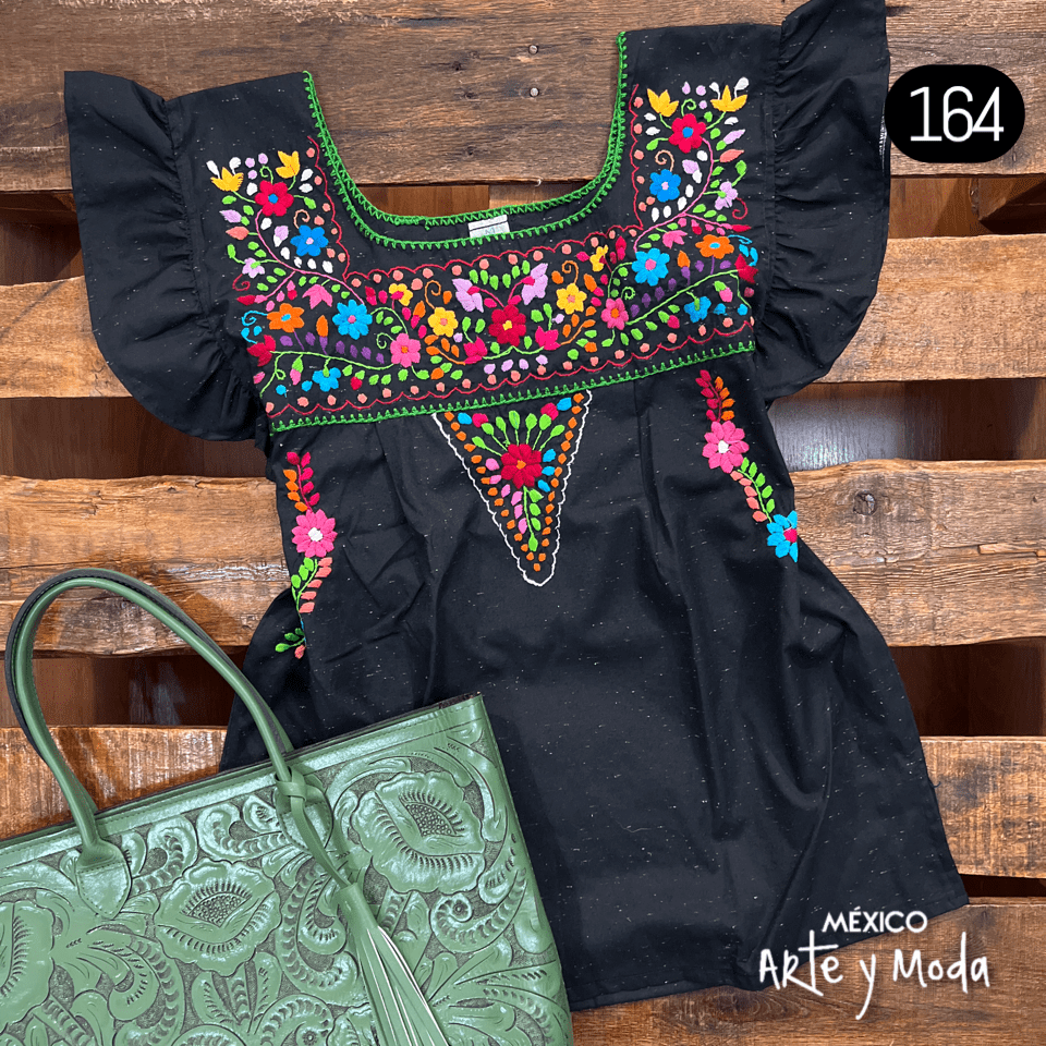 Blusa Tehuacan Moderna - MÉXICO ARTE Y MODA - Blusa Bordada