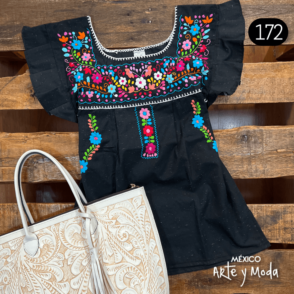 Blusa Tehuacan Moderna - MÉXICO ARTE Y MODA - Blusa Bordada