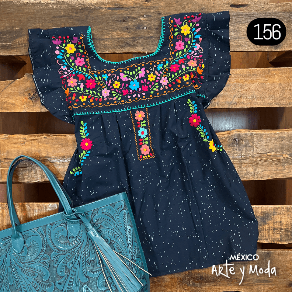 Blusa Tehuacan Moderna - MÉXICO ARTE Y MODA - Blusa Bordada