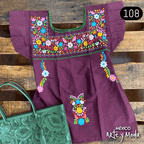 Blusa Tehuacan Moderna - MÉXICO ARTE Y MODA - Blusa Bordada