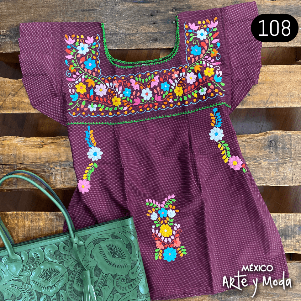 Blusa Tehuacan Moderna - MÉXICO ARTE Y MODA - Blusa Bordada