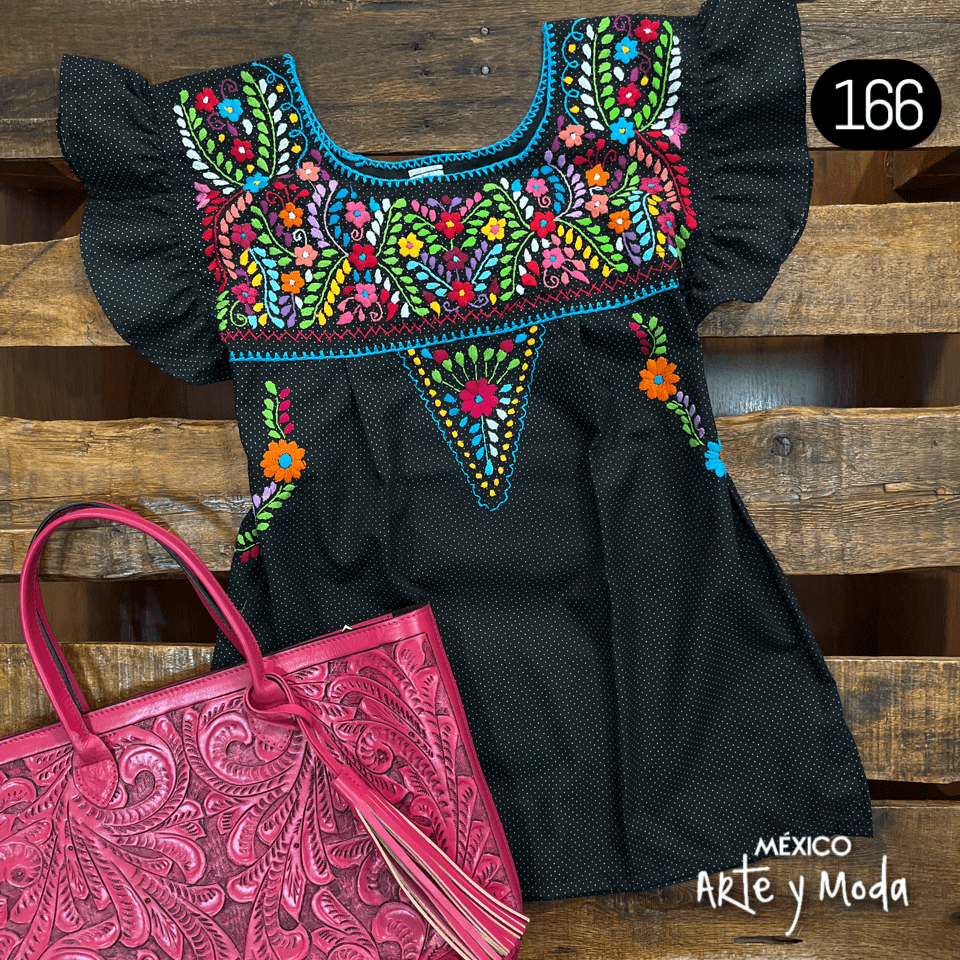 Blusa Tehuacan Moderna - MÉXICO ARTE Y MODA - Blusa Bordada