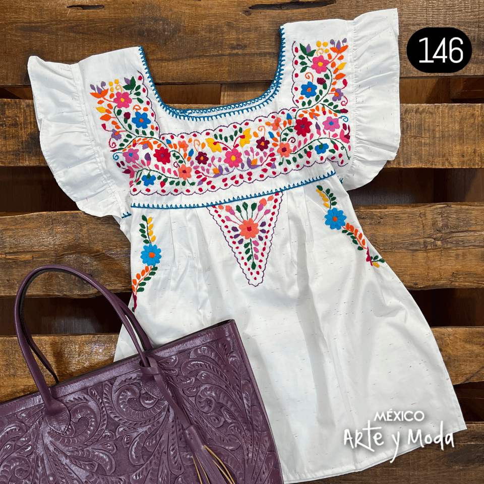 Blusa Tehuacan Moderna - MÉXICO ARTE Y MODA - Blusa Bordada