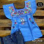 Blusa Tehuacan Moderna - MÉXICO ARTE Y MODA - Blusa Bordada