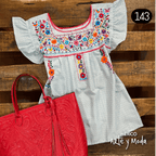 Blusa Tehuacan Moderna - MÉXICO ARTE Y MODA - Blusa Bordada