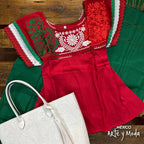 Blusa Tehuacan Patria - MÉXICO ARTE Y MODA - Blusa Bordada