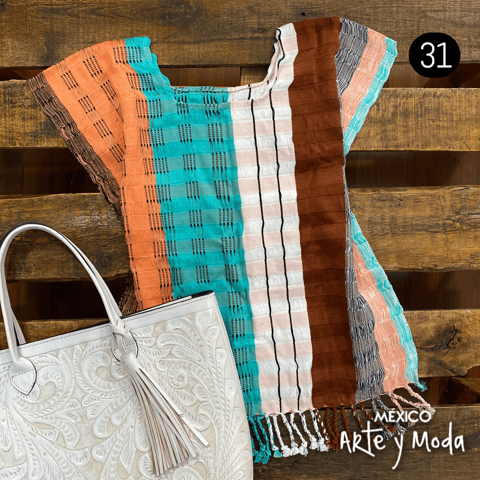 Blusa Telar Deshilado - MÉXICO ARTE Y MODA - Blusa Bordada