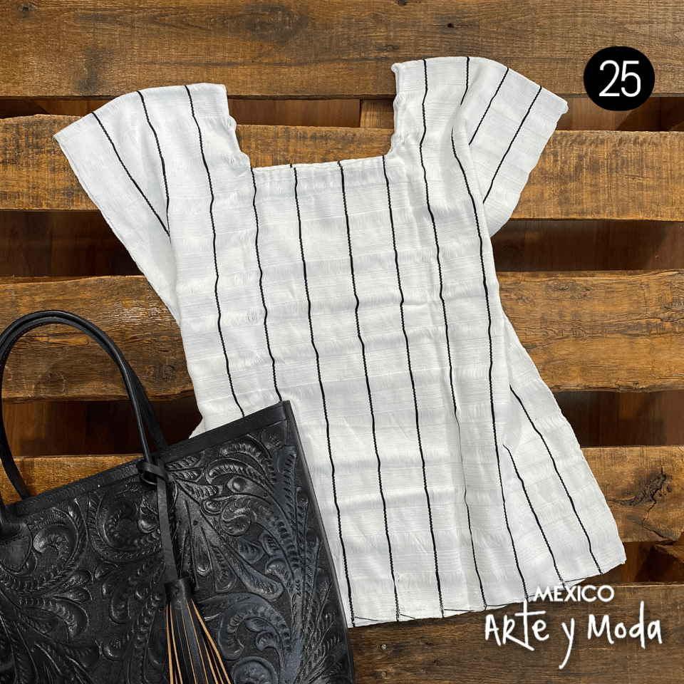 Blusa Telar Deshilado - MÉXICO ARTE Y MODA - Blusa Bordada