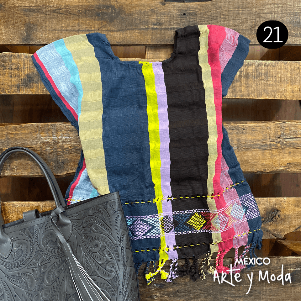 Blusa Telar Deshilado - MÉXICO ARTE Y MODA - Blusa Bordada