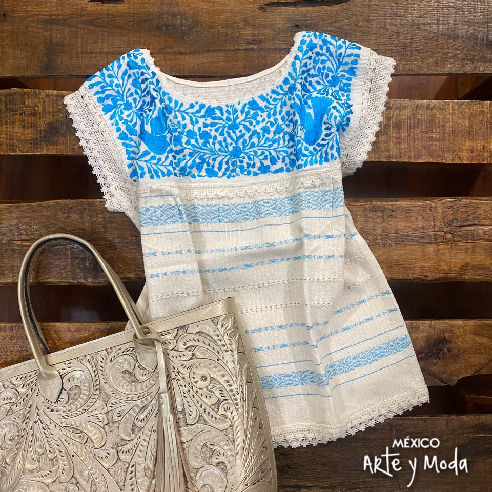 Blusa Telar Paloma - MÉXICO ARTE Y MODA - Blusa Bordada