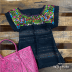 Blusa Telar Paloma - MÉXICO ARTE Y MODA - Blusa Bordada