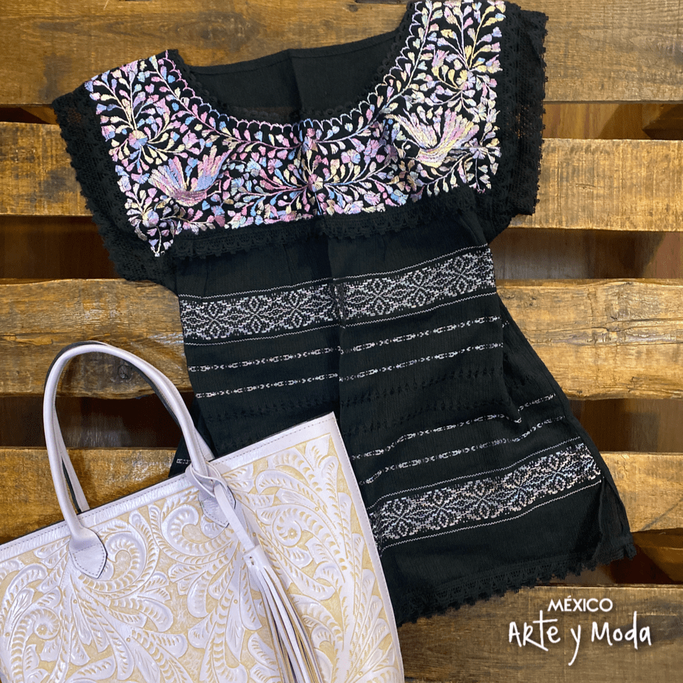Blusa Telar Paloma - MÉXICO ARTE Y MODA - Blusa Bordada