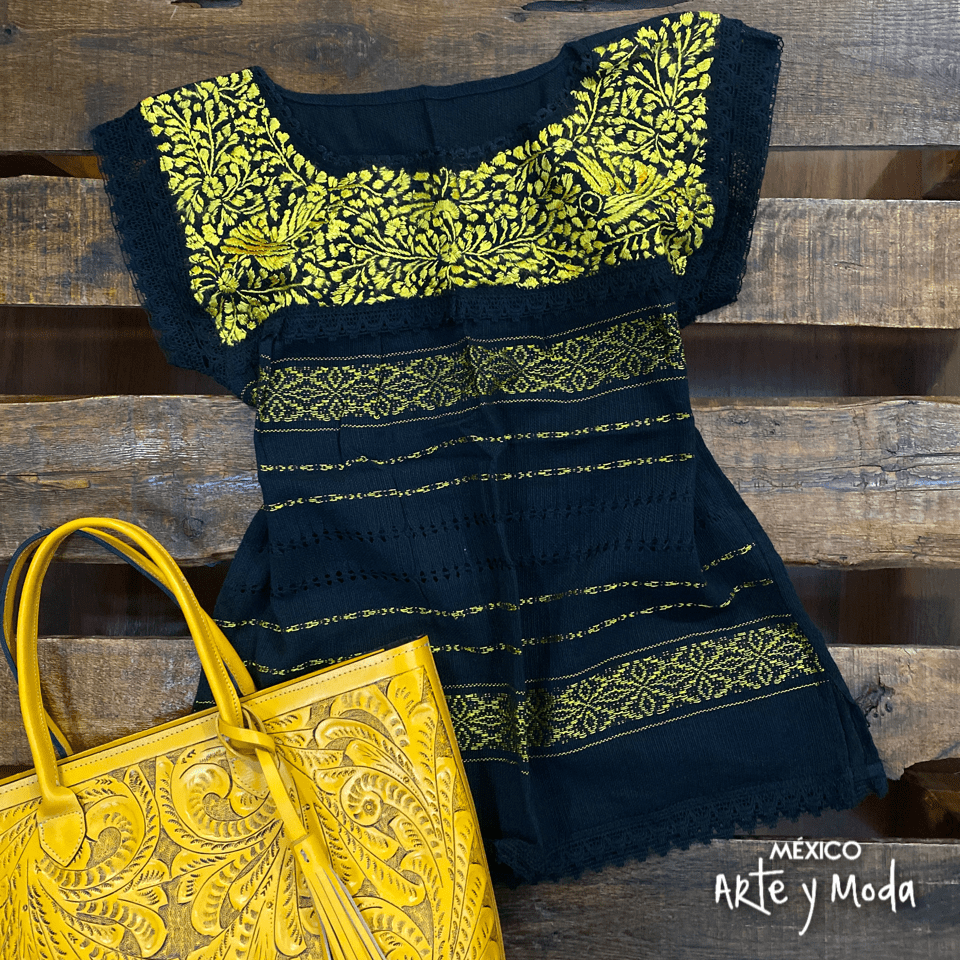 Blusa Telar Paloma - MÉXICO ARTE Y MODA - Blusa Bordada