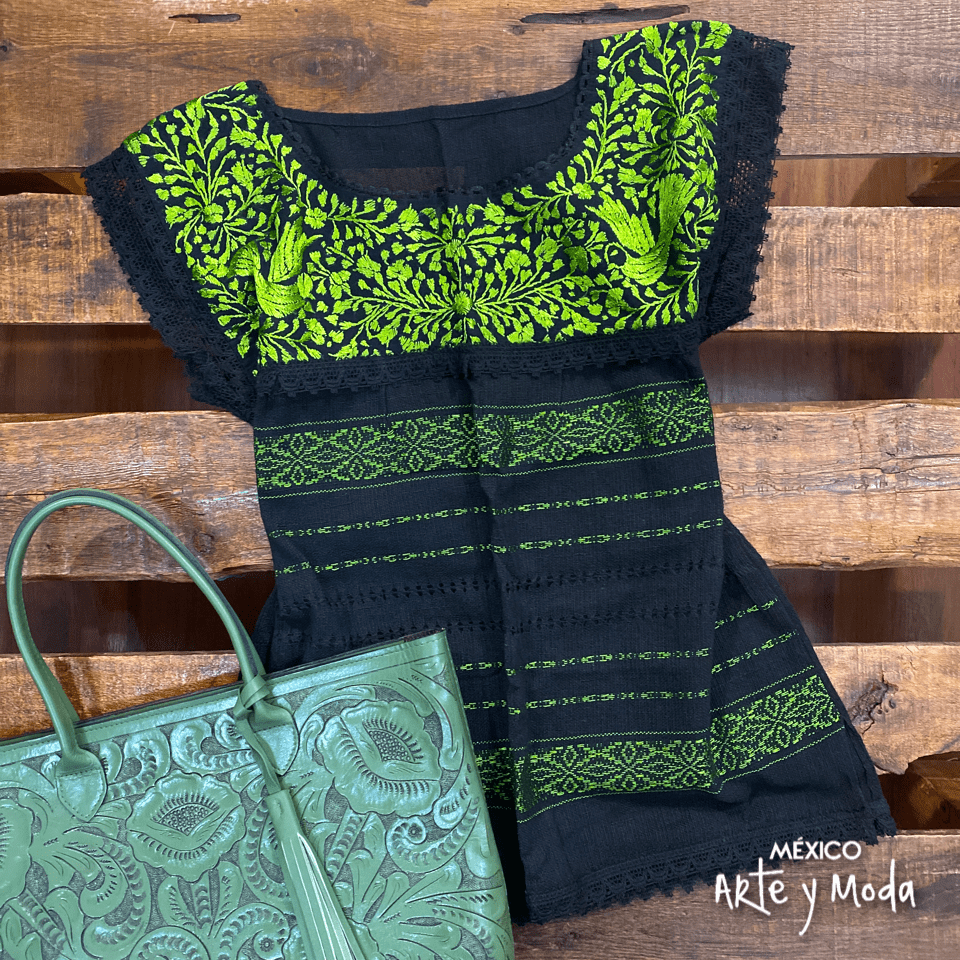 Blusa Telar Paloma - MÉXICO ARTE Y MODA - Blusa Bordada