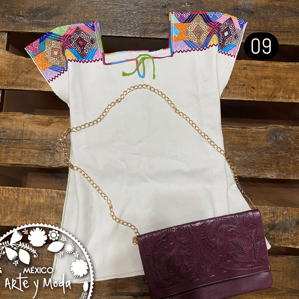 Blusa Telar Santa Rosario - MÉXICO ARTE Y MODA - Blusa Bordada