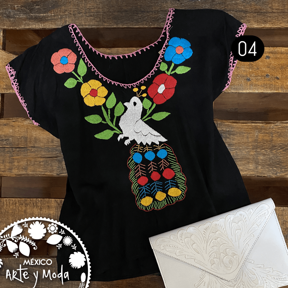 Blusa Tuxtepec Sencilla - MÉXICO ARTE Y MODA - Blusa Bordada