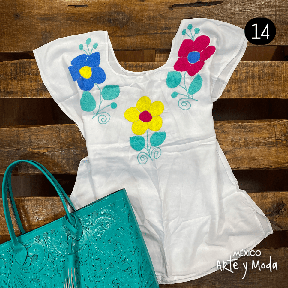 Blusa Tuxtepec Sencilla - MÉXICO ARTE Y MODA - Blusa Bordada