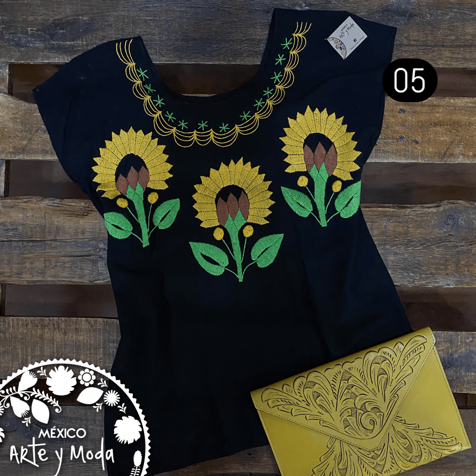 Blusa Tuxtepec Sencilla - MÉXICO ARTE Y MODA - Blusa Bordada