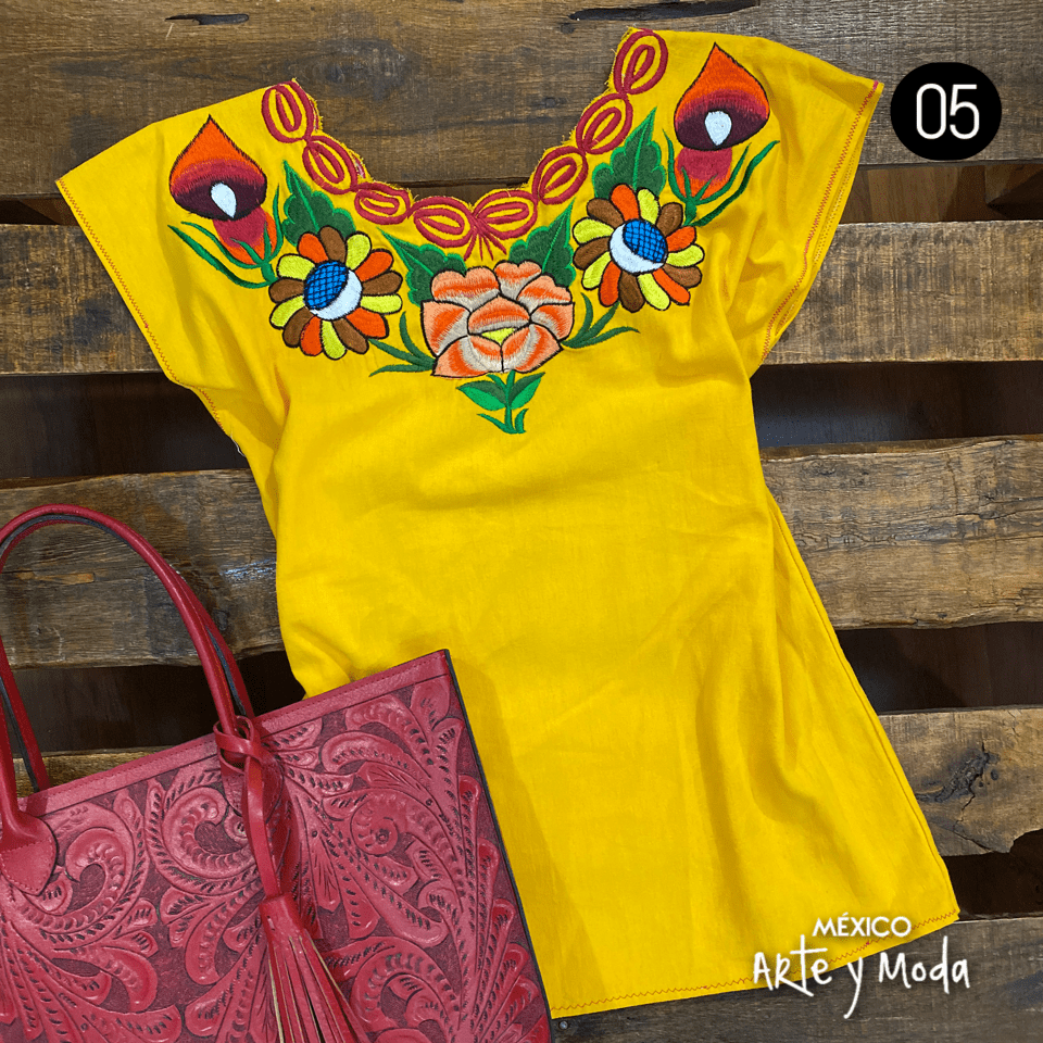 Blusa Zinac Fiesta - MÉXICO ARTE Y MODA - Blusa Bordada