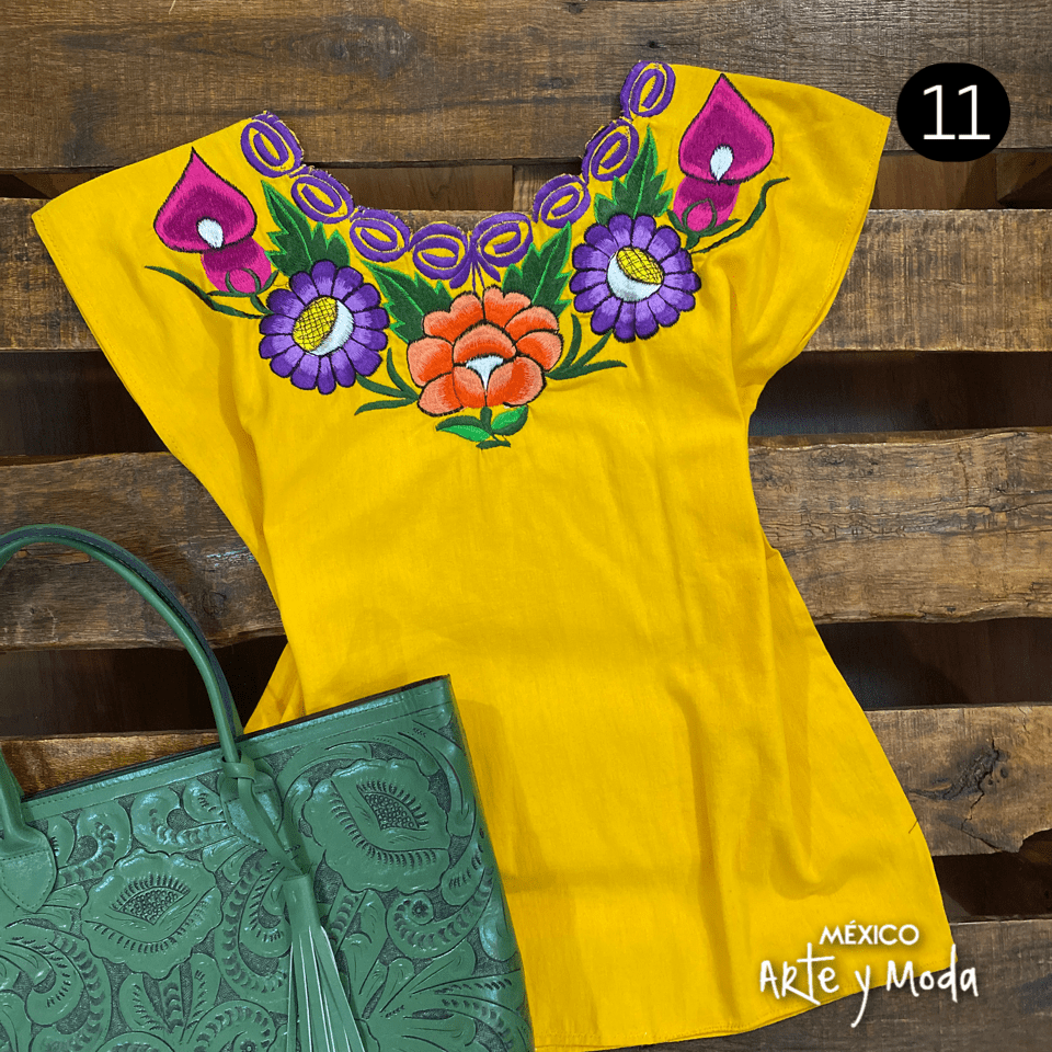 Blusa Zinac Fiesta - MÉXICO ARTE Y MODA - Blusa Bordada