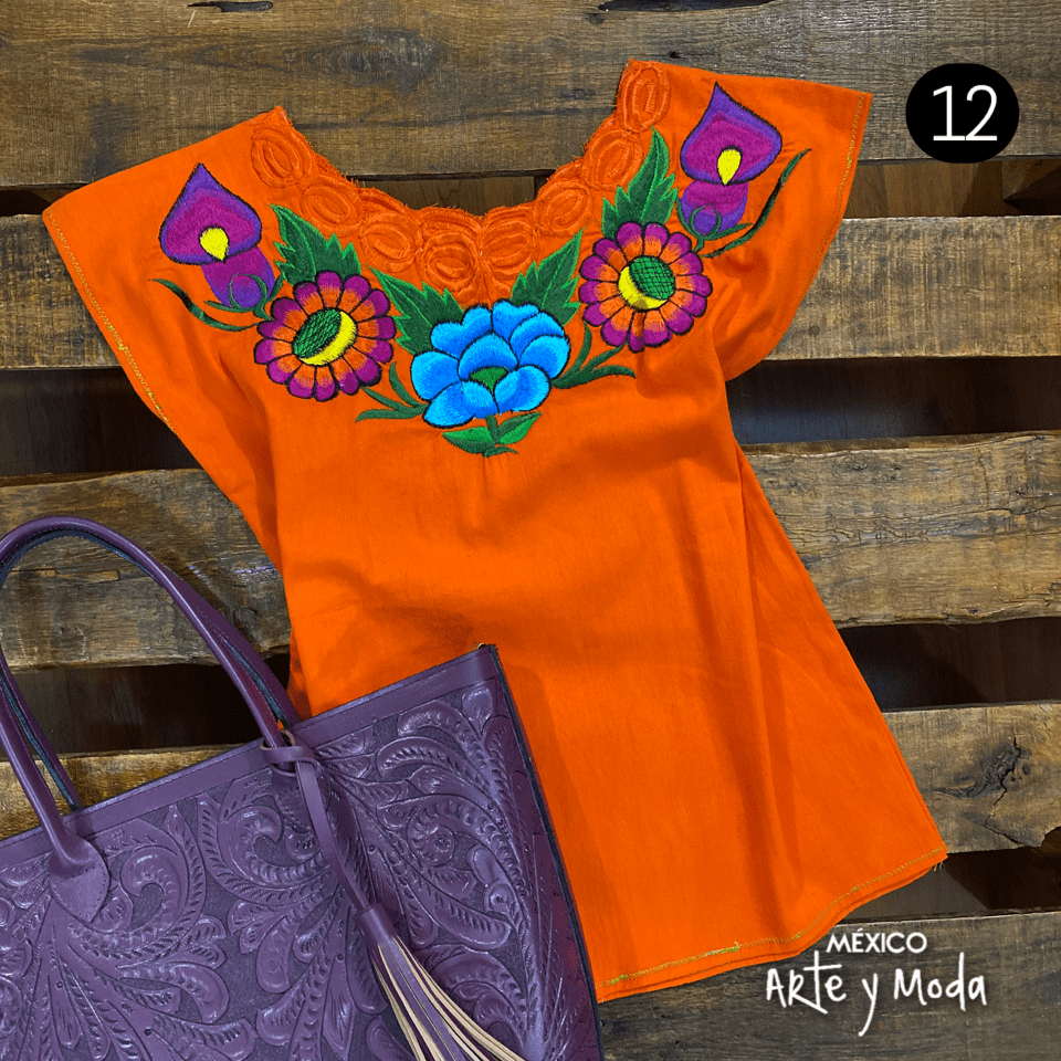 Blusa Zinac Fiesta - MÉXICO ARTE Y MODA - Blusa Bordada