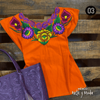 Blusa Zinac Fiesta - MÉXICO ARTE Y MODA - Blusa Bordada