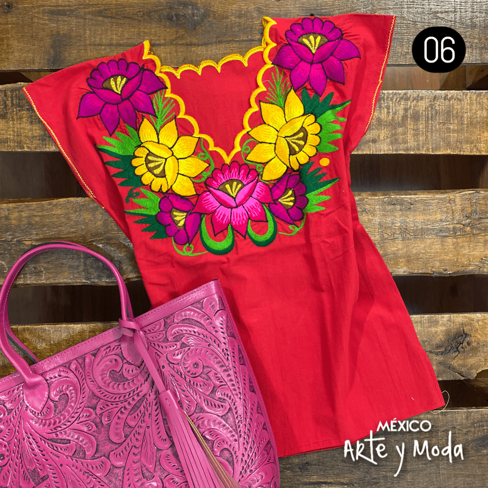 Blusa Zinac Moderna - MÉXICO ARTE Y MODA - Blusa Bordada