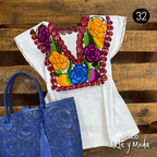 Blusa Zinac Tradicional - MÉXICO ARTE Y MODA - Blusa Bordada