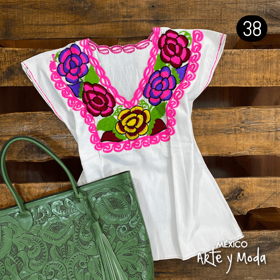 Blusa Zinac Tradicional - MÉXICO ARTE Y MODA - Blusa Bordada