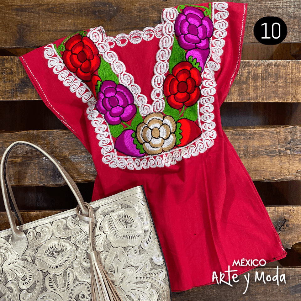 Blusa Zinac Tradicional - MÉXICO ARTE Y MODA - Blusa Bordada