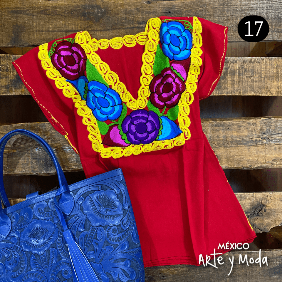 Blusa Zinac Tradicional - MÉXICO ARTE Y MODA - Blusa Bordada