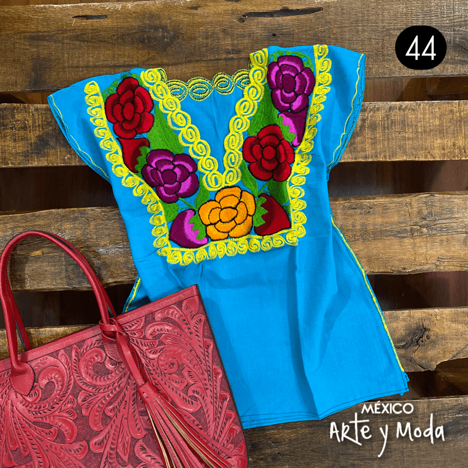 Blusa Zinac Tradicional - MÉXICO ARTE Y MODA - Blusa Bordada