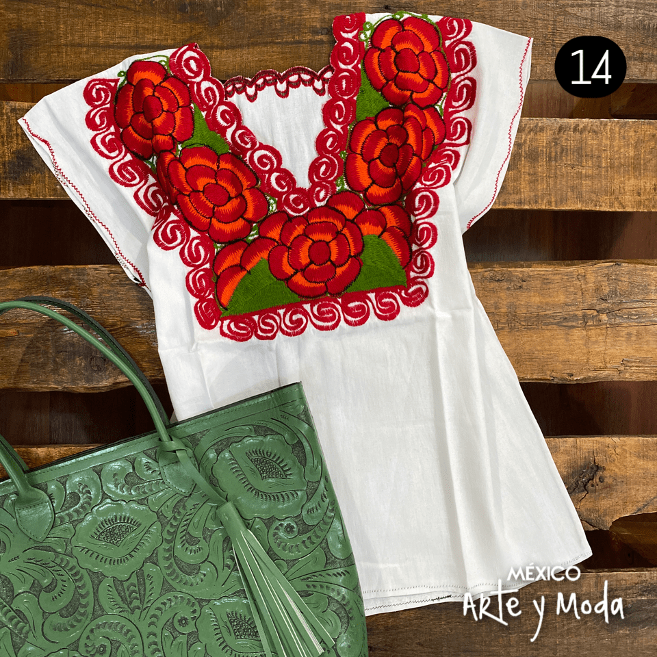 Blusa Zinac Tradicional - MÉXICO ARTE Y MODA - Blusa Bordada