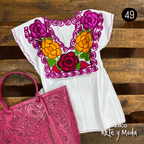 Blusa Zinac Tradicional - MÉXICO ARTE Y MODA - Blusa Bordada