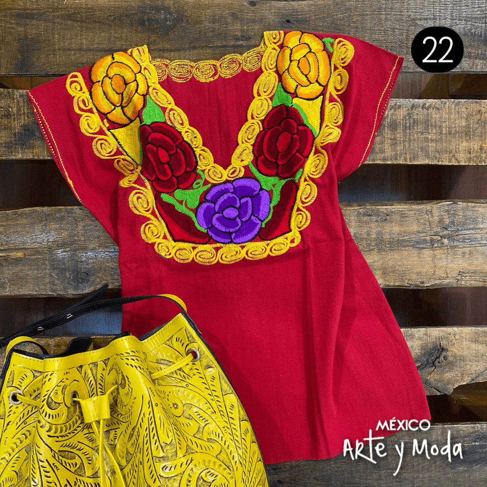 Blusa Zinac Tradicional - MÉXICO ARTE Y MODA - Blusa Bordada