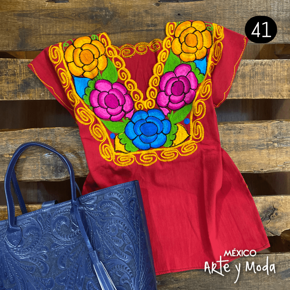 Blusa Zinac Tradicional - MÉXICO ARTE Y MODA - Blusa Bordada