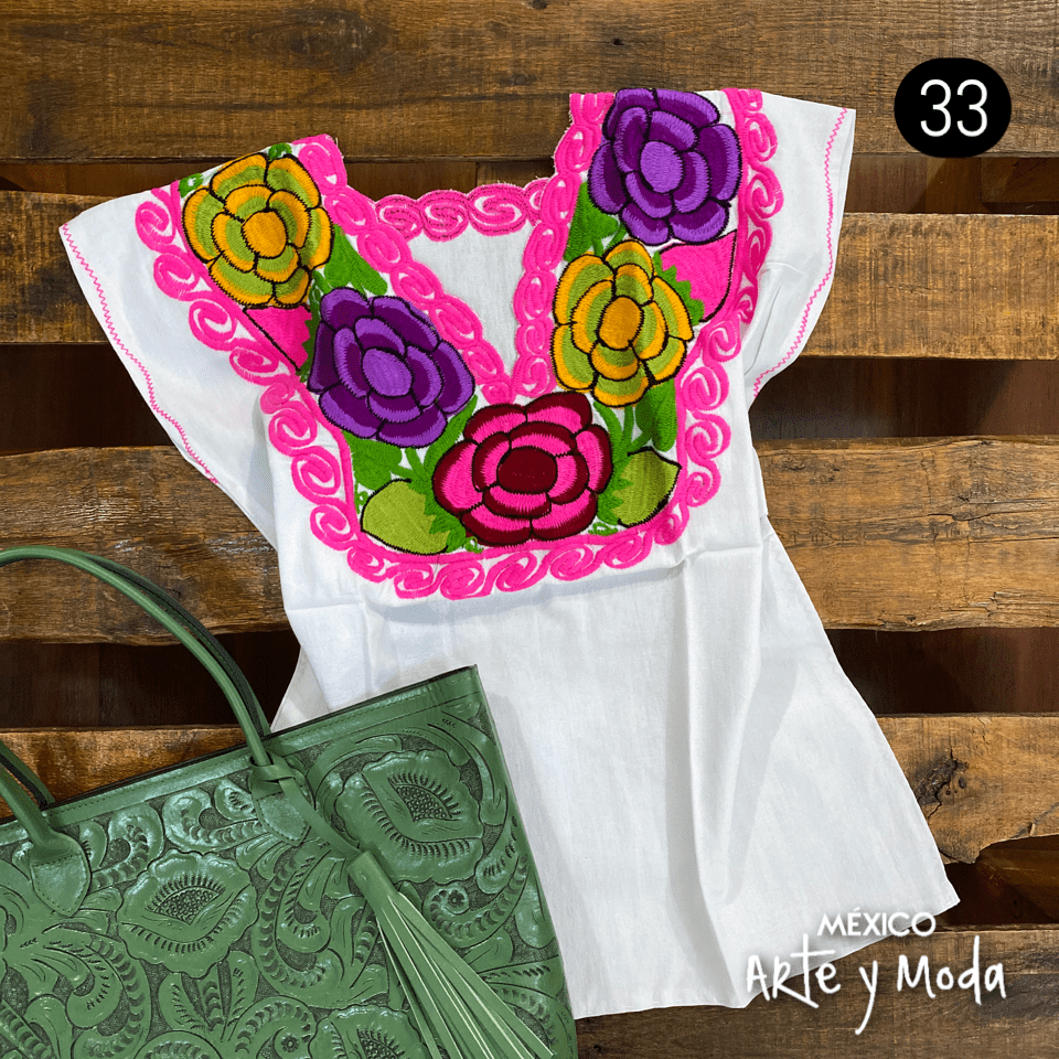 Blusa Zinac Tradicional - MÉXICO ARTE Y MODA - Blusa Bordada