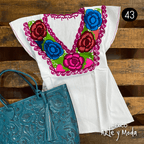Blusa Zinac Tradicional - MÉXICO ARTE Y MODA - Blusa Bordada