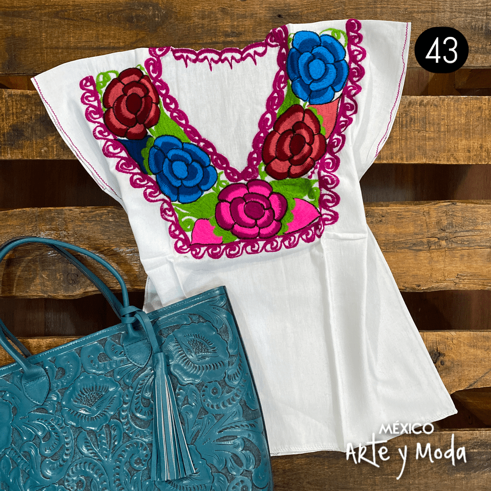 Blusa Zinac Tradicional - MÉXICO ARTE Y MODA - Blusa Bordada