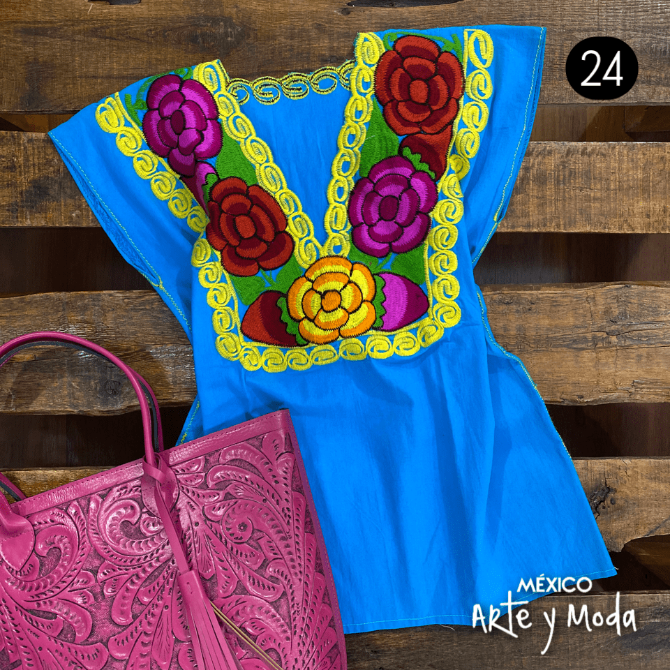 Blusa Zinac Tradicional - MÉXICO ARTE Y MODA - Blusa Bordada