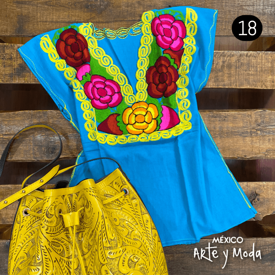 Blusa Zinac Tradicional - MÉXICO ARTE Y MODA - Blusa Bordada